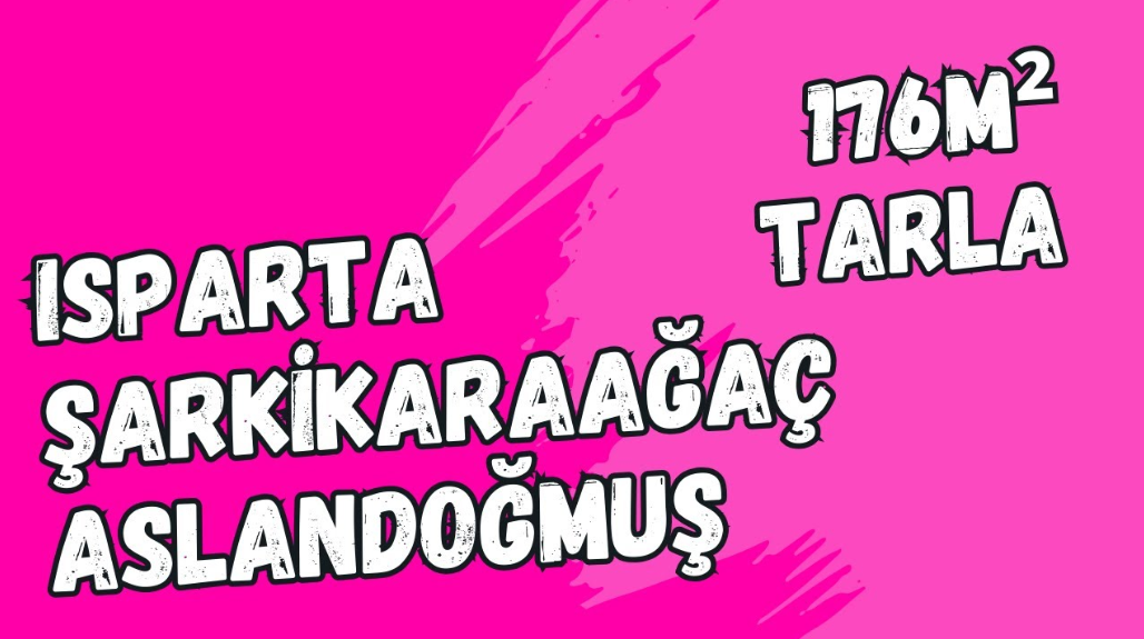 ISPARTA ŞARKİKARAAĞAÇ ASLANDOĞMUŞ KÖYÜ 176M² TARLA SATILIKTIR. - ISPARTA ŞARKİKARAAĞAÇ fotoğraf 9